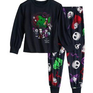 Disney Nightmare Before Christmas Boys Pajama Set Size 12